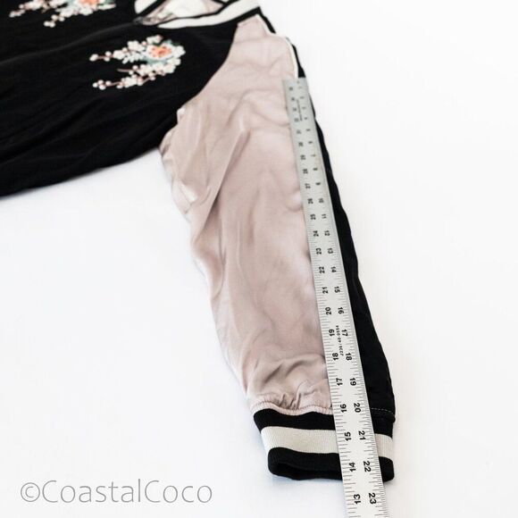 Joie Juanita Floral Embroidered Bomber Pastel Jacket M, TV Celeb Pop Culture - Picture 11 of 11